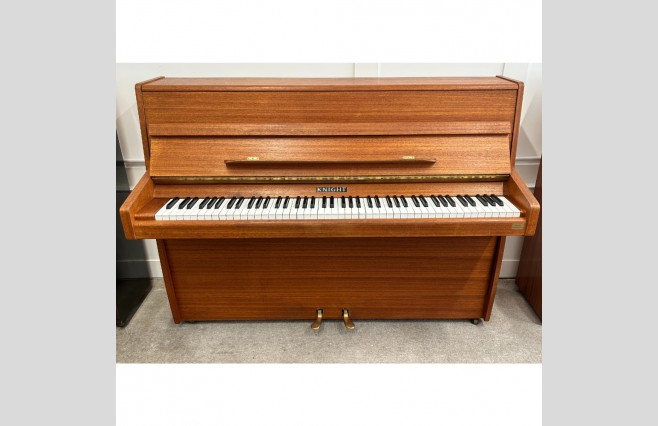 Knight Satin Mahogany K6 Upright Piano, Used - All Inclusive Premium Package (SN:59315) - Image 1
